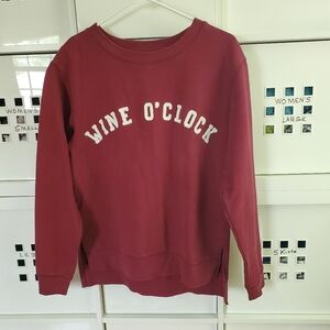 GREEN TEA Burgandy Women’s Long Sleeve Top Size Small